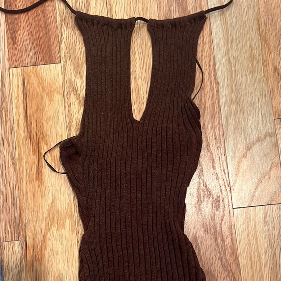 Brown Ribbed bodysuit - Picture 2 of 3
